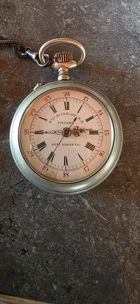 Louis Roskopf SA 1906, Handtassen en Accessoires, Horloges | Antiek, Zakhorloge, Ophalen of Verzenden