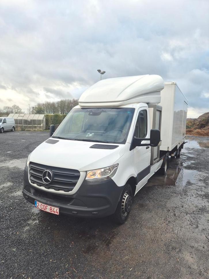 Mercedes sprinter, minitrailer (BE RIJBEWIJS), Auto's, Mercedes-Benz, Particulier, Overige modellen, Android Auto, Apple Carplay