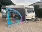 Nette Caravan hobby 420 4 persoons met luifel, Caravans en Kamperen, Vast bed, Hobby, Bedrijf, Treinzit