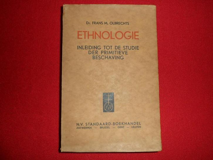 Dr. Frans M. Olbrechts: Ethnologie, Livres, Histoire mondiale, Utilisé, Enlèvement ou Envoi