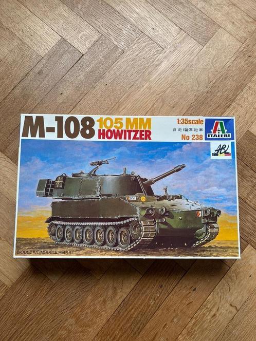 M-108 - 105mm - HOWITZER - BELGISCH LEGER - 1/35, Hobby en Vrije tijd, Modelbouw | Auto's en Voertuigen, Nieuw, Tank, 1:32 tot 1:50