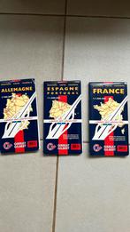 Landkaarten:Frankrijk/Spanje/Duitsland, Boeken, Atlassen en Landkaarten, Ophalen of Verzenden, Zo goed als nieuw, Duitsland, Landkaart