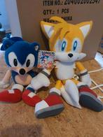 2x official vintage sega sonic + knuckles pluches, Verzamelen, Ophalen