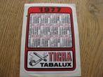 Sticker 1977 Tigra Tabalux Kalender, Ophalen of Verzenden, Zo goed als nieuw, Merk