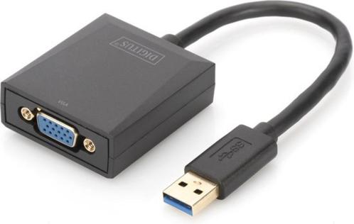 Digitus USB 3.0 to VGA Adapter, 1080p Input USB, Output VGA, Computers en Software, Pc- en Netwerkkabels, Nieuw, Ophalen of Verzenden