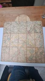 leger regiment de ligne  stafkaart Lembeek 1908, Verzamelen, Ophalen of Verzenden, Landmacht, Overige typen