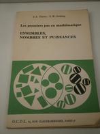 1969  les premiers pas en mathématique, Livres, Livres scolaires, Mathématiques A, Utilisé, Z.P. DIENES/E.W.GOLDING, Enlèvement ou Envoi