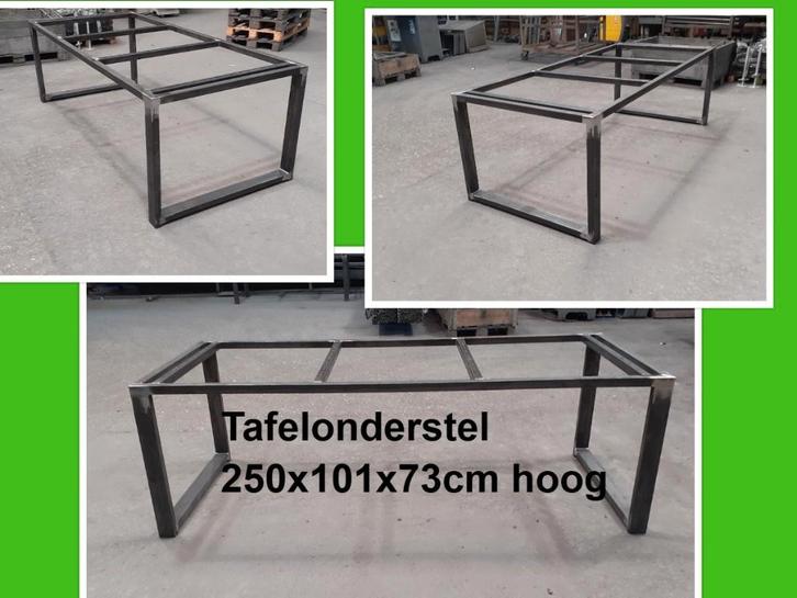 stalen tafelonderstel 250x101x73 cm H - tuintafel - eettafel, Tuin en Terras, Tuintafels, Nieuw, Rechthoekig, Metaal, Ophalen