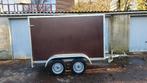 Remorque double essieux 750kg Fourgon avec rampe, Ophalen, Zo goed als nieuw