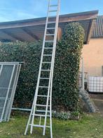 Grote aluminium ladder (2 x 17 treden), Doe-het-zelf en Bouw, Ophalen, Zo goed als nieuw, Ladder