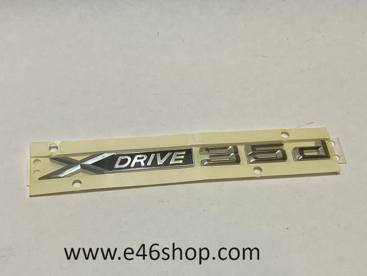 EMBLEEM BMW X6 E71 X DRIVE 35D OE 51147208557, Auto-onderdelen, Carrosserie, BMW, Nieuw, Ophalen of Verzenden