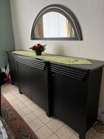 Full eetkamer:spiegel+dressoir+tafel+6stoelen+vitrinekast, Enlèvement, Comme neuf