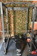 PowerRack incl. multigrip pull up bar, barbell én benchpress, Ophalen