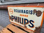 Oud PHILIPS reclamebord, Verzamelen, Ophalen of Verzenden, Gebruikt, Reclamebord
