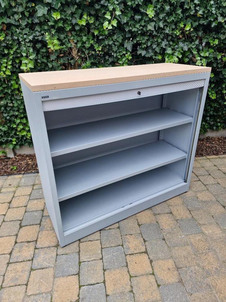 Mooie Stevige Roldeurkast - Q'bic - te koop - Topprijs!, Huis en Inrichting, Kasten | Overige, Zo goed als nieuw, Ophalen