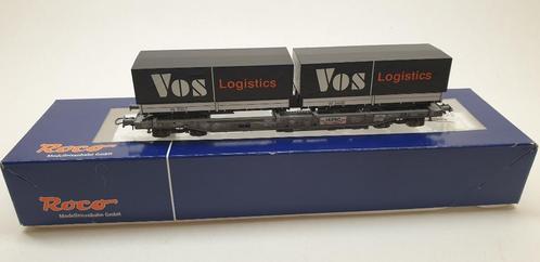 Roco 66617 HO SBB HUPAC Einheitstaschenwagen "VOS Logistics", Hobby & Loisirs créatifs, Trains miniatures | HO, Comme neuf, Wagon