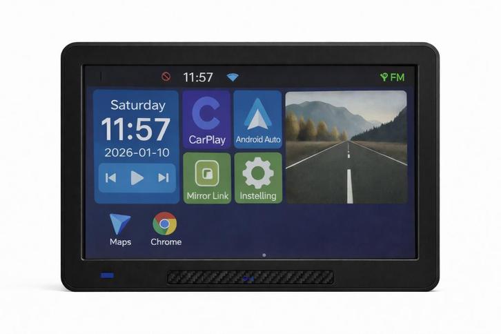 9' Android Auto Dashcam Mobilhome, Truck GPS Tablet met TMC, Caravans en Kamperen, Mobilhome-accessoires, Nieuw, Ophalen of Verzenden