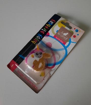 Verjaardagskaarsje eenhoorn  beschikbaar voor biedingen