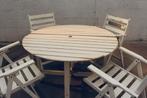 Table de jardin sans les chaises, Gebruikt, Hout, Ophalen