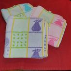 6 NIEUWE VIERKANTE SPONSEN KEUKENHANDDOEKEN 3 KLEUREN, Verzenden, Nieuw, Overige kleuren, Theedoek of Handdoek