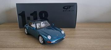 Porsche 911 (993) Targa Turquoise Blue 1:18ème GT SPIRIT