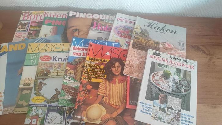 Verschillende tijdschriften Borduren en Haken €2 voor alles, Boeken, Hobby en Vrije tijd, Gelezen, Ophalen of Verzenden