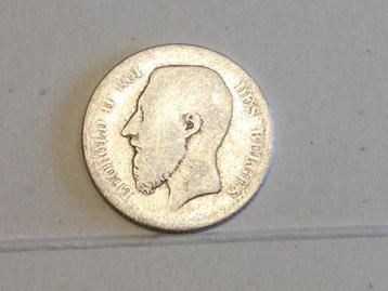 Belgique 1 Franc 1867 argent, Enlèvement ou Envoi, Argent
