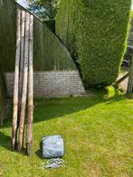 Schaduwdoeken en kastanjepalen, Tuin en Terras, Schaduwdoeken, Ophalen, Gebruikt