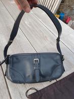 Nobody , klein leder handtasje met riem, antracietgrijs, Ophalen of Verzenden, Nieuw, Grijs