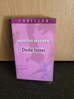Marthe Maeren - Dode letter, Livres, Thrillers, Comme neuf, Enlèvement