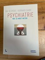Raf De Rycke, Bernard Sabbe - Psychiatrie, wat je moet weten, Boeken, Ophalen of Verzenden, Nieuw, Overige onderwerpen, Raf De Rycke; Bernard Sabbe