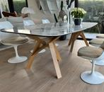 Calligaris keramische tafel, Huis en Inrichting, Ophalen, Eikenhout