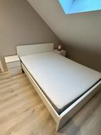 Lit double, Huis en Inrichting, Slaapkamer | Bedden, Ophalen, Zo goed als nieuw