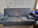 Canapé lit gris foncé type clic-clac, Deux personnes, 120 cm, Enlèvement, Utilisé