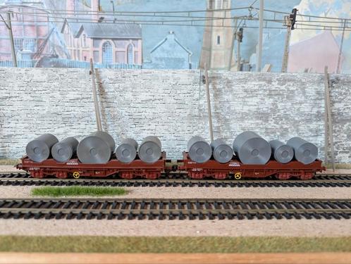 NMBS SNCB Roco 4396D Shmmns set van 2, Hobby en Vrije tijd, Modeltreinen | H0, Gebruikt, Wagon, Gelijkstroom, Roco, Analoog, Ophalen of Verzenden