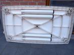 Tuintafel kunststof, Tuin en Terras, Tuintafels, Ophalen, Zo goed als nieuw, Rechthoekig, Kunststof