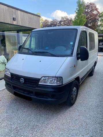 Fiat Ducato 2.3jtd met dubbele cabine, bouwjaar 2005., Auto's, 4 cilinders, Schuifdeur, Particulier, 81 kW