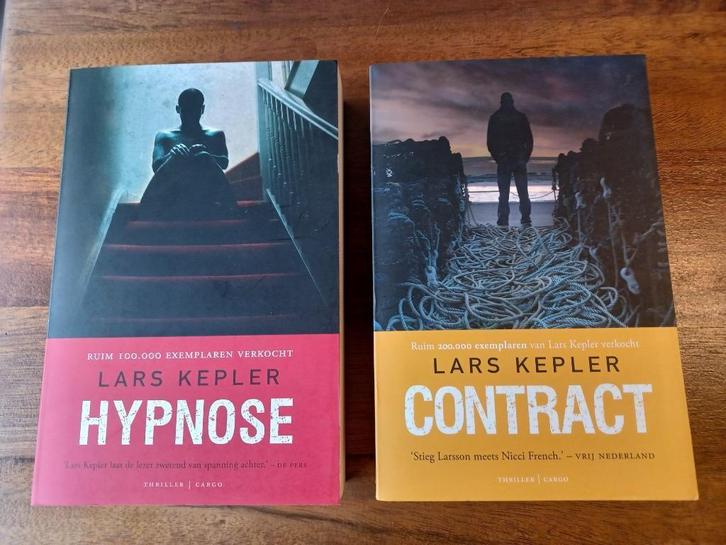 2 x roman// LARS KEPLER// Hypnose + Contract// goede staat, Boeken, Romans, Ophalen of Verzenden