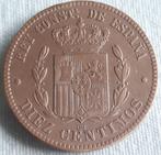 SPANJE : 10 CENTIMOS 1879 KM 675, Verzenden, Overige landen, Losse munt