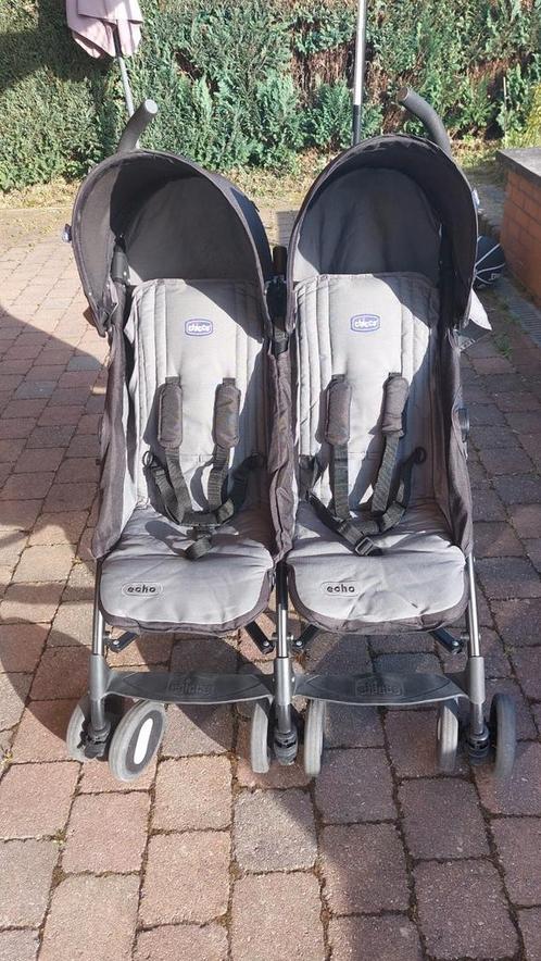 Chicco Echo dubbele kinderwagen, Kinderen en Baby's, Buggy's, Gebruikt, Ophalen