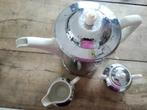 Vintage thee/koffiekan met melkpotje en suikerpotje, Ophalen, Zo goed als nieuw