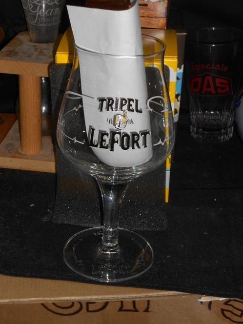 Bierglazen.Tripel Lefort.Ne Flierefluiter.Dupont.Girardin, Verzamelen, Biermerken, Zo goed als nieuw, Glas of Glazen, Overige merken