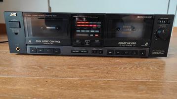 Cassettedeck JVC TD-W303 met Dolby HX-Pro, top!