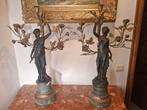 paar bronzen candelabras, Antiek en Kunst, Ophalen