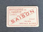 Oude speelkaart brouwerij brasserie de L'ABBAYE - LOBBES, Enlèvement ou Envoi, Comme neuf, Carte(s) à jouer