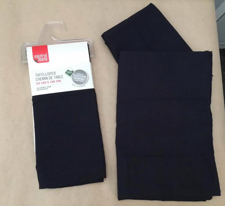 Mistral Home 4 tafellopers in marineblauw nieuw, Huis en Inrichting, Keuken | Textiel, Nieuw, Blauw, Ophalen of Verzenden