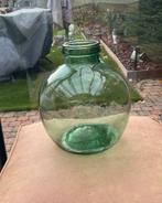 Vintage groene mondgeblazen vaas  “Viresa” Hoogte: 35 cm, Ophalen