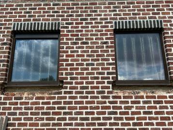 Pvc ramen bruin, Doe-het-zelf en Bouw, Ophalen, Gebruikt, Gevelraam of Ruit