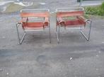 2 fauteuils en cuir épais vintage, Comme neuf, Enlèvement, Cuir