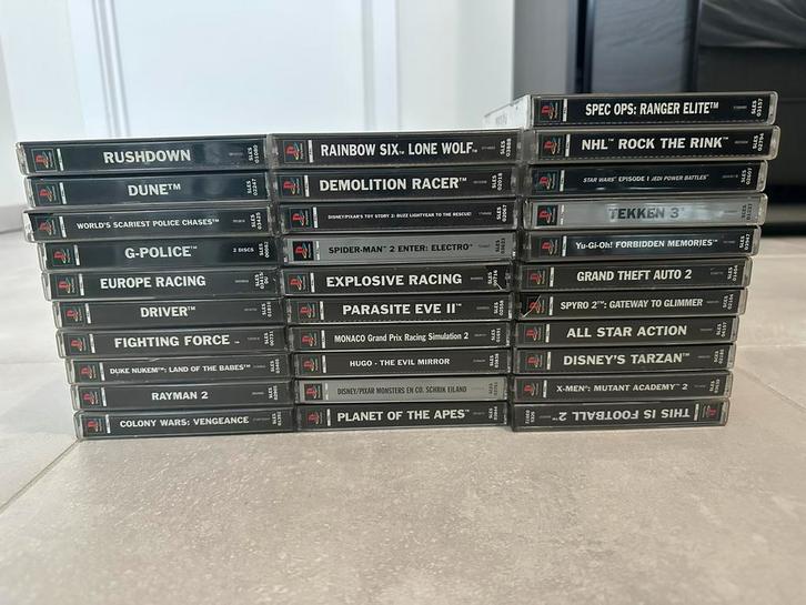 31x PS1 spelletjes - verkoop als geheel, Games en Spelcomputers, Games | Sony PlayStation 1, Zo goed als nieuw, Ophalen